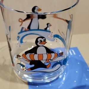 AVON Vintage Penguin Party Tumblers Set of 4 - 14 Oz NIB